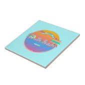 南ビーチ,マイアミ,フロリダ州with Palms タイル (側面)