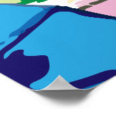 南ビーチ、マイアミ、フロリダ ポスター (角)