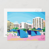 南ビーチ、マイアミ、フロリダ ポストカード (正面/裏面)