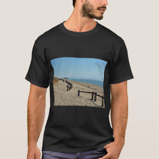 南ビーチPwllheli,ノースウェールズ Tシャツ