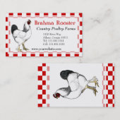 南フライドチキンのレストランの養鶏場 名刺 (正面/裏面)