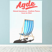 南フランスのヘロー省アグデ旅行 キャンバスプリント (インサイチュ (ウッドフロア))