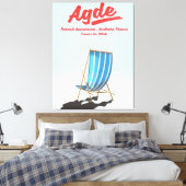 南フランスのヘロー省アグデ旅行 キャンバスプリント (インサイチュ (寝室))