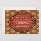 南フランスProvencalのブライダルシャワーの招待の錆 招待状 (正面)