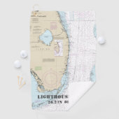 南フロリダ航海のグラフ緯度（経度） ゴルフタオル (インサイチュ)