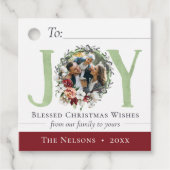 南フローラクリスマスジョイへ/写真ギフトから フェイバータグ (正面)