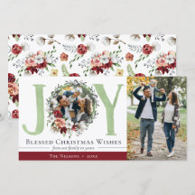 南フローラコットンクリスマスジョイホリデーフォト