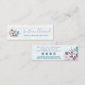 南フローラコットンムーン&ウッドのソーシャルメディア スキニー名刺 (正面/裏面)