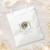 南フローラ&コットンクリスマスジョイフォトギフト フェイバーバッグ (クリップ留めされた状態)