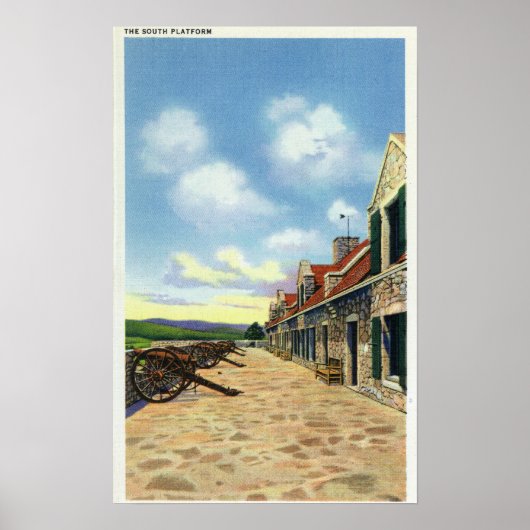 南プラットフォームの表示 ポスター (正面)