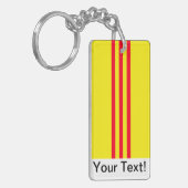 南ベトナムの旗 キーホルダー (正面左)