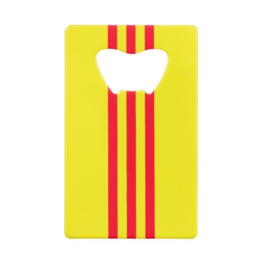 南ベトナムの旗 クレジットカード栓抜き (裏面)