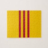 南ベトナムの旗-ベトナムCờのvàngのBaのsọcのđỏ ジグソーパズル (横)