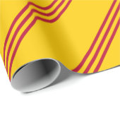 南ベトナムの旗-ベトナムCờのvàngのBaのsọcのđỏ ラッピングペーパー (ロールコーナー)