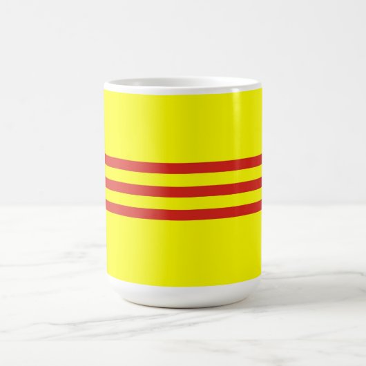 南ベトナムの民族の旗 コーヒーマグカップ (中央)