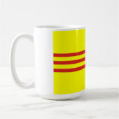 南ベトナムの民族の旗 コーヒーマグカップ (左)