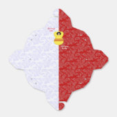 南ベトナムエンジェル国旗赤と白オン フェイバーボックス (折り畳みなし)