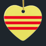 南ベトナム国旗 セラミックオーナメント<br><div class="desc">感謝してい何ストップ! この旗の見た目が気に入ってほしい！ 感じごカスタマイズ用途に応じます。 素晴らしい一日を！</div>