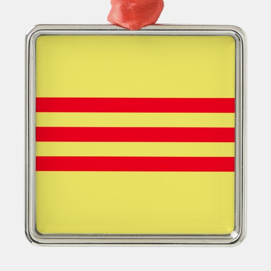 南ベトナム国旗 メタルオーナメント (正面)