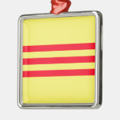 南ベトナム国旗 メタルオーナメント (左)