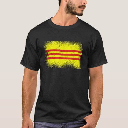南ベトナム国旗South Vietnam Tシャツ (正面)