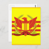 南ベトナム軍隊軍旗 ポストカード (正面/裏面)