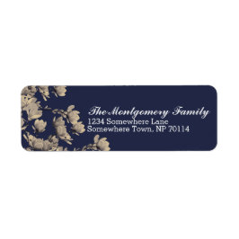 南ベージュマグノリアス&ミッドナイトブルー ラベル