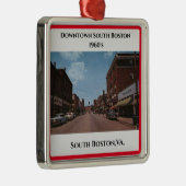 南ボストン、VA。クリスマスメタルオーナメント メタルオーナメント (右)