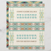 南ボホ族の部族結婚のテーブルの標識 (正面/裏面)