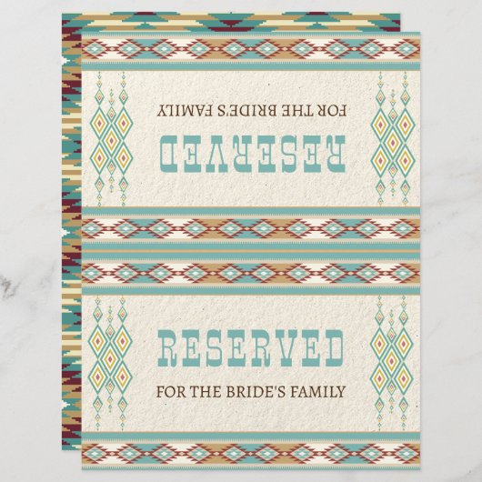 南ボホ族の部族結婚のテーブルの標識 (正面/裏面)