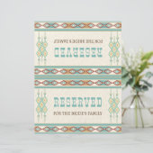 南ボホ族の部族結婚のテーブルの標識 (スタンド正面)