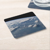 南ボルネオに地球の雷頭状雲。 スクエアペーパーコースター (アングル)