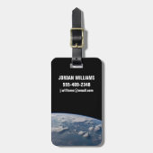 南ボルネオに地球の雷頭状雲。 ラゲッジタグ (正面縦)