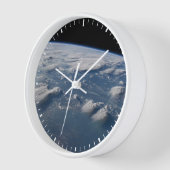 南ボルネオに地球の雷頭状雲。 壁時計 (傾斜)