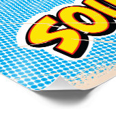 南ポップ・アートの国図解入りの、写真付きのの地図 ポスター (コーナー)