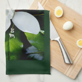 南マグノリアとレビチカス11:44 キッチンタオル (四つ折り)