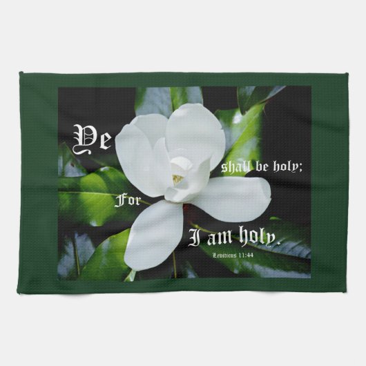 南マグノリアとレビチカス11:44 キッチンタオル (横)