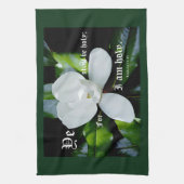 南マグノリアとレビチカス11:44 キッチンタオル (縦)