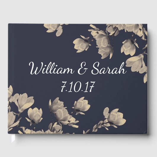 南マグノリアスとミッドナイトブルーカップルの名前 ゲストブック (正面)