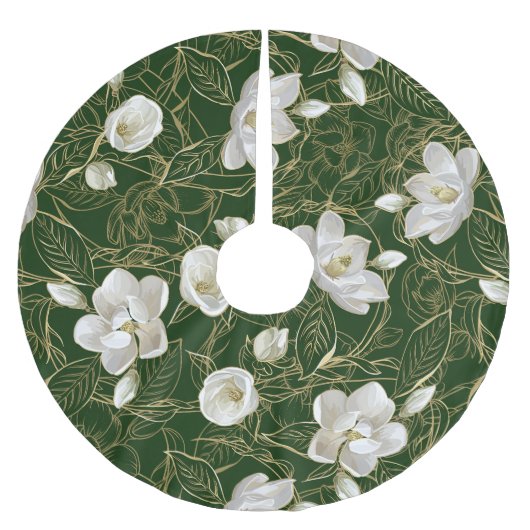 南マグノリアスのクリスマス ブラッシュドポリエステルツリースカート (正面)