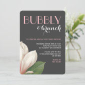 南マグノリアバブーブリーブランチ |グレーアイボリーブラック 招待状 (スタンド正面)