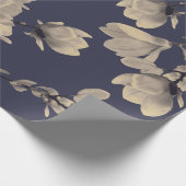 南マグノリア及び真夜中の青 ラッピングペーパー (角)