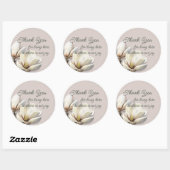 南マグノリア結婚の感謝 ラウンドシール (シート)