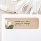 南マグノリア結婚の花 |アンティーク赤面 ラベル (インサイチュ)