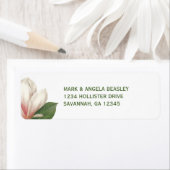 南マグノリア結婚の花 |ピンクと白 ラベル (インサイチュ)