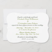 南マグノリア結婚の花 招待状 (裏面)