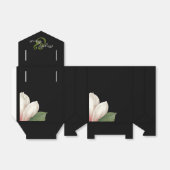 南マグノリア結婚の花 |黒エレガント色 フェイバーボックス (折り畳みなし)