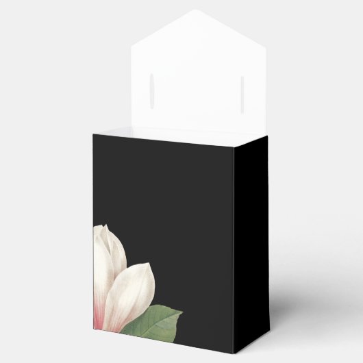 南マグノリア結婚の花 |黒エレガント色 フェイバーボックス (オープン)