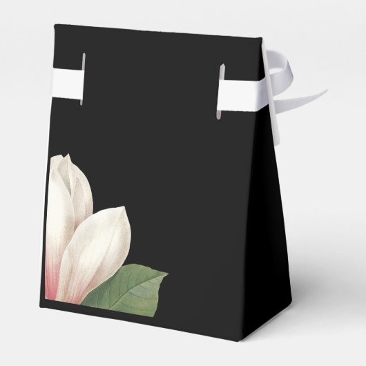 南マグノリア結婚の花 |黒エレガント色 フェイバーボックス (裏面サイド)