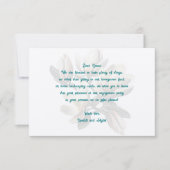 南マグノリア結婚の願い井戸のメッセージ ノートカード (正面)